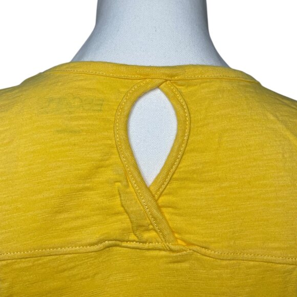 Escape Habitat Clothes Women’s Size S Cotton Yellow Oversized Tank Top Workout - Picture 4 of 9